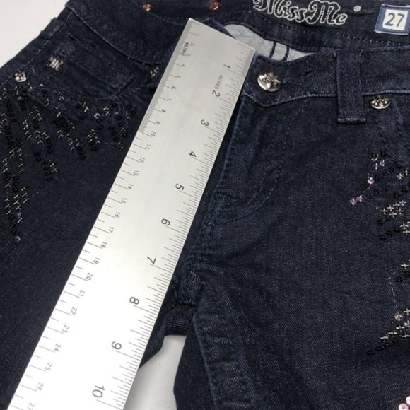 LIKE NEW VINTAGE MISS ME JEANS SIGNATURE SUPER SKINNY 27x27 💎 - Picture 10 of 12